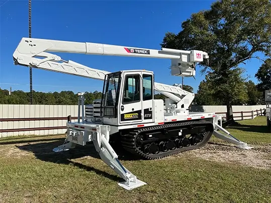 Custom Tracked Digger Derrick with bucket